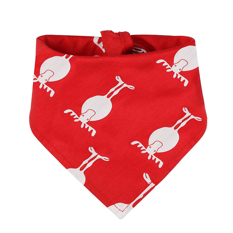 Small medium large dog dog Cat Triangle spit towel Santa Claus elk pet supplies Four seasons decorative scarf