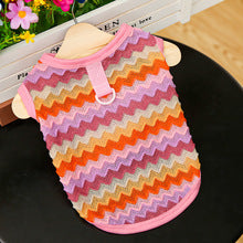 Knitted pet spring and summer new clothing Dog cat pet clothing supplies dog clothes hollow factory direct sales