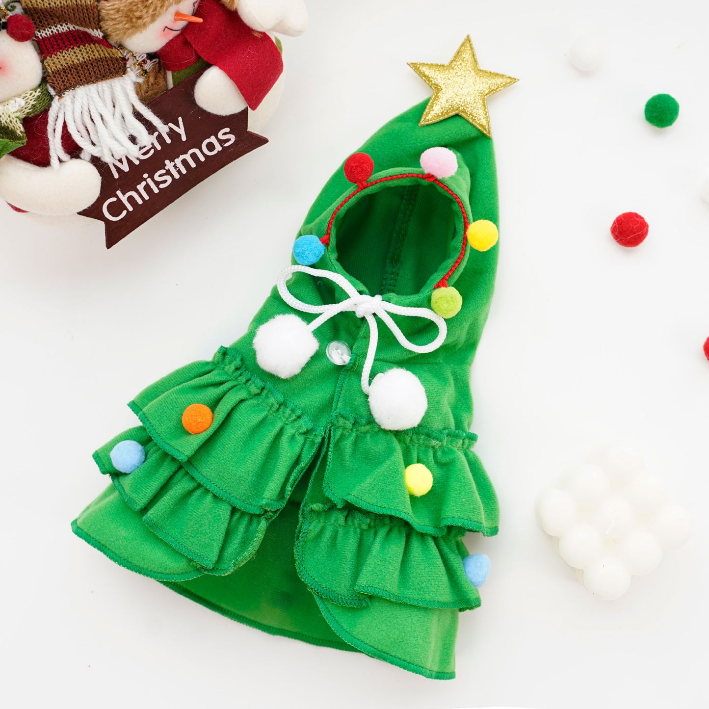 Christmas pet clothing two-color pet cape dog transform pack holiday supplies wholesale