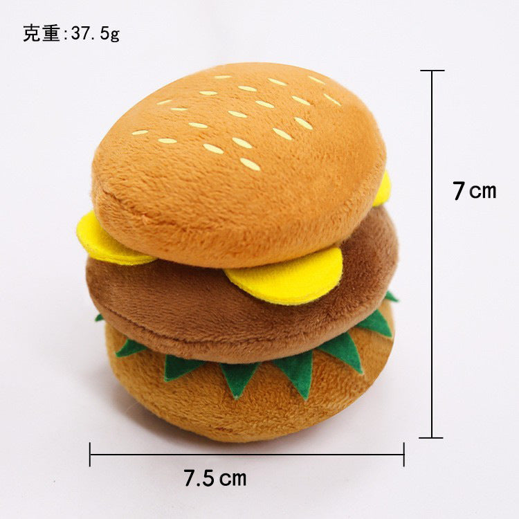 Multi-style plush toy Bite resistant ball rope sound toy fruit cartoon animal cat/dog pet supplies
