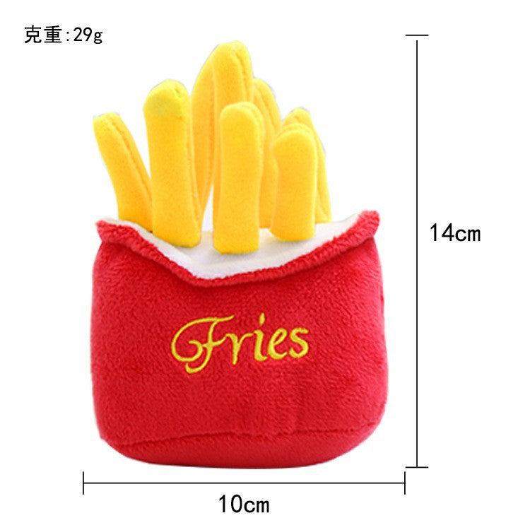 Multi-style plush toy Bite resistant ball rope sound toy fruit cartoon animal cat/dog pet supplies