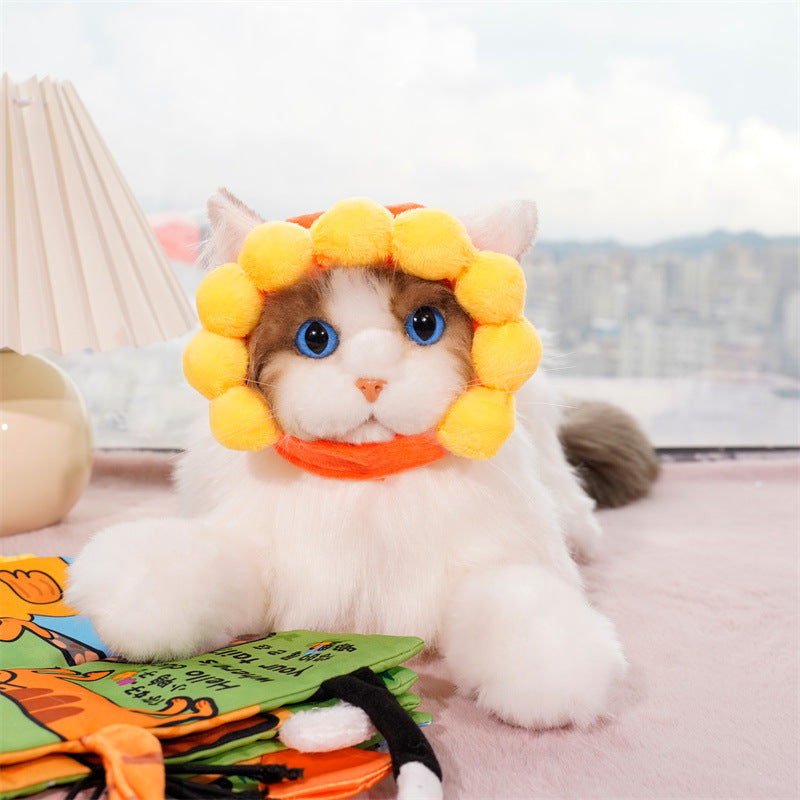 New cute sunflower hat adjustable pet headwear