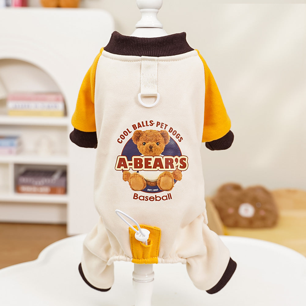 Four-legged Dog and Cat Clothing - Pure Cotton Sweater for Autumn and Winter