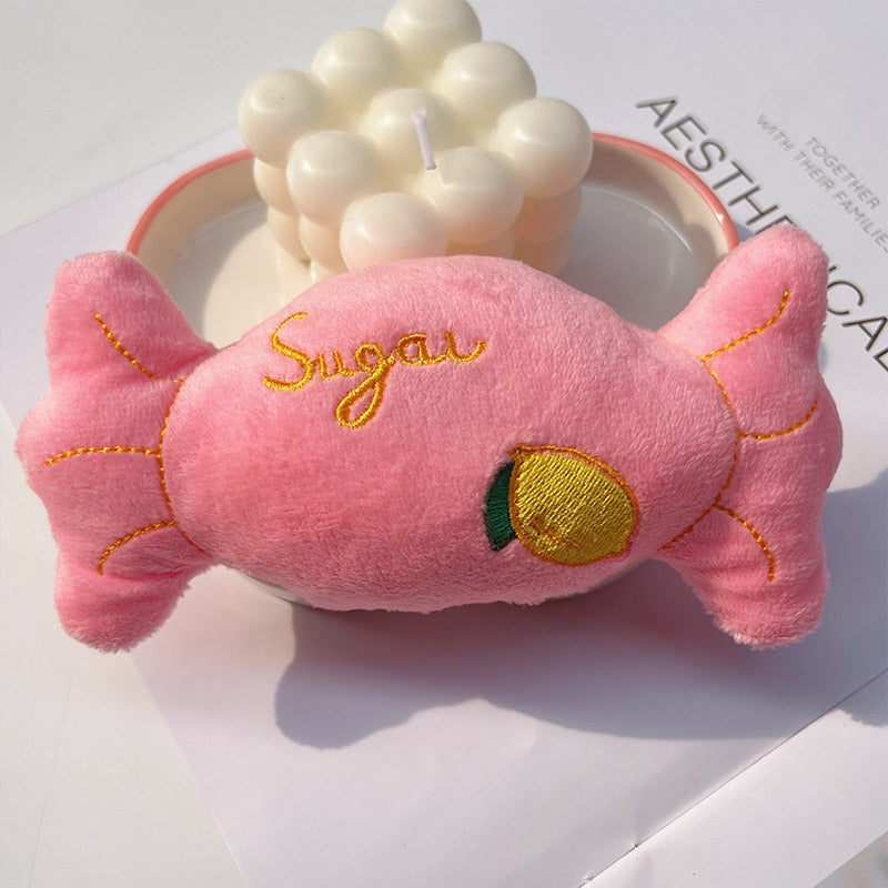 Grinds and grinds and grinds and chews and candy stuffed vocal pet toys