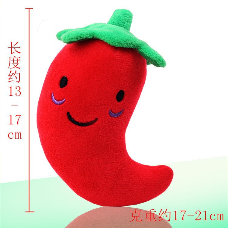 Multi-style plush toy Bite resistant ball rope sound toy fruit cartoon animal cat/dog pet supplies