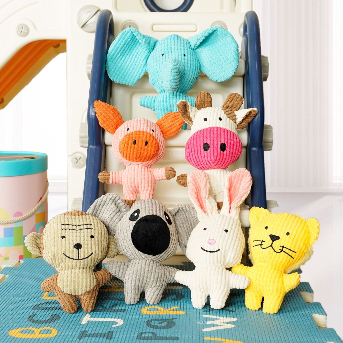 Pet bite-resistant teething plush self hi dog and cat vocal toy