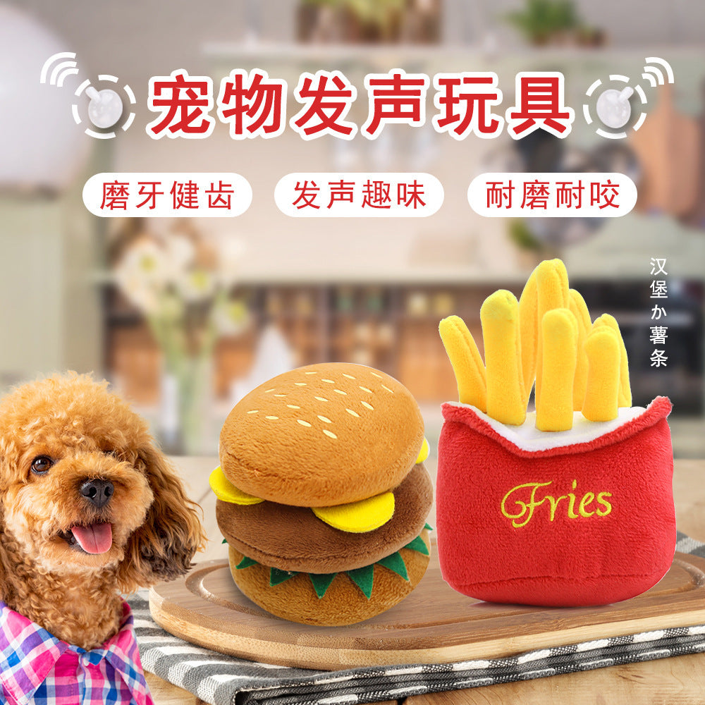 Dog plush sound toy cuddly toy