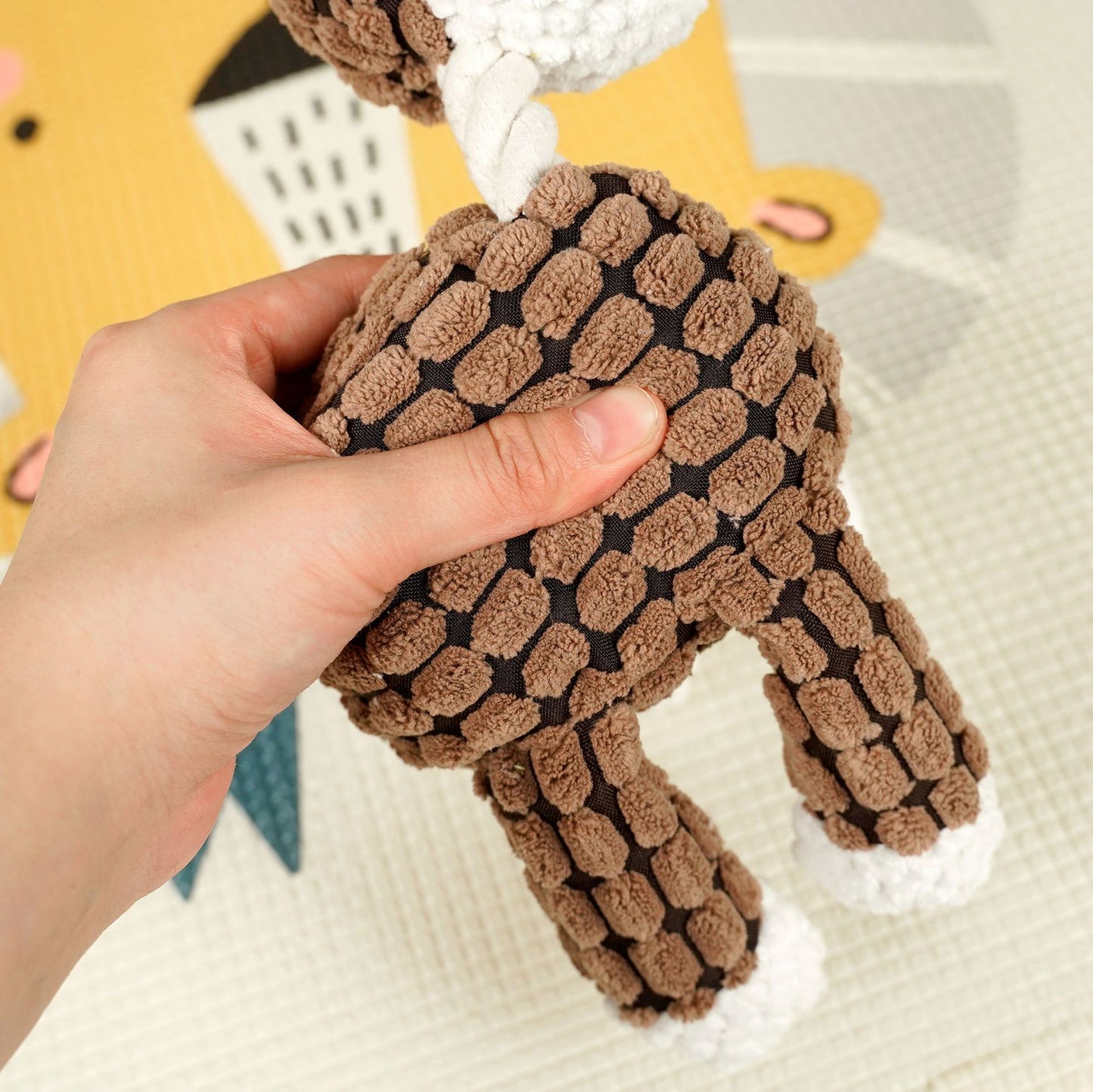 Cotton rope molar bite resistant cat toy plush sound interactive cat toy supplies wholesale