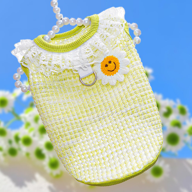Breathable Stretch Knitwear Dog and Cat Clothing Spring/Summer Pet Products Size XS S M L XL 2XL