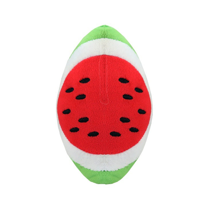 Dog vocalization toy Pet cat toy watermelon plush toy
