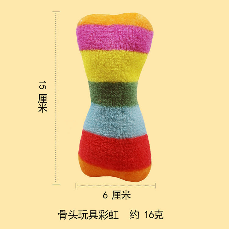 Dog and cat happen toys