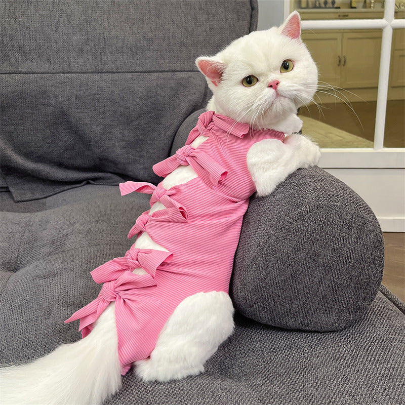 Pet cat sterilization medication after surgery, weaning, breathable physiological pants, anti-scratching clothing for cats, pet supplies