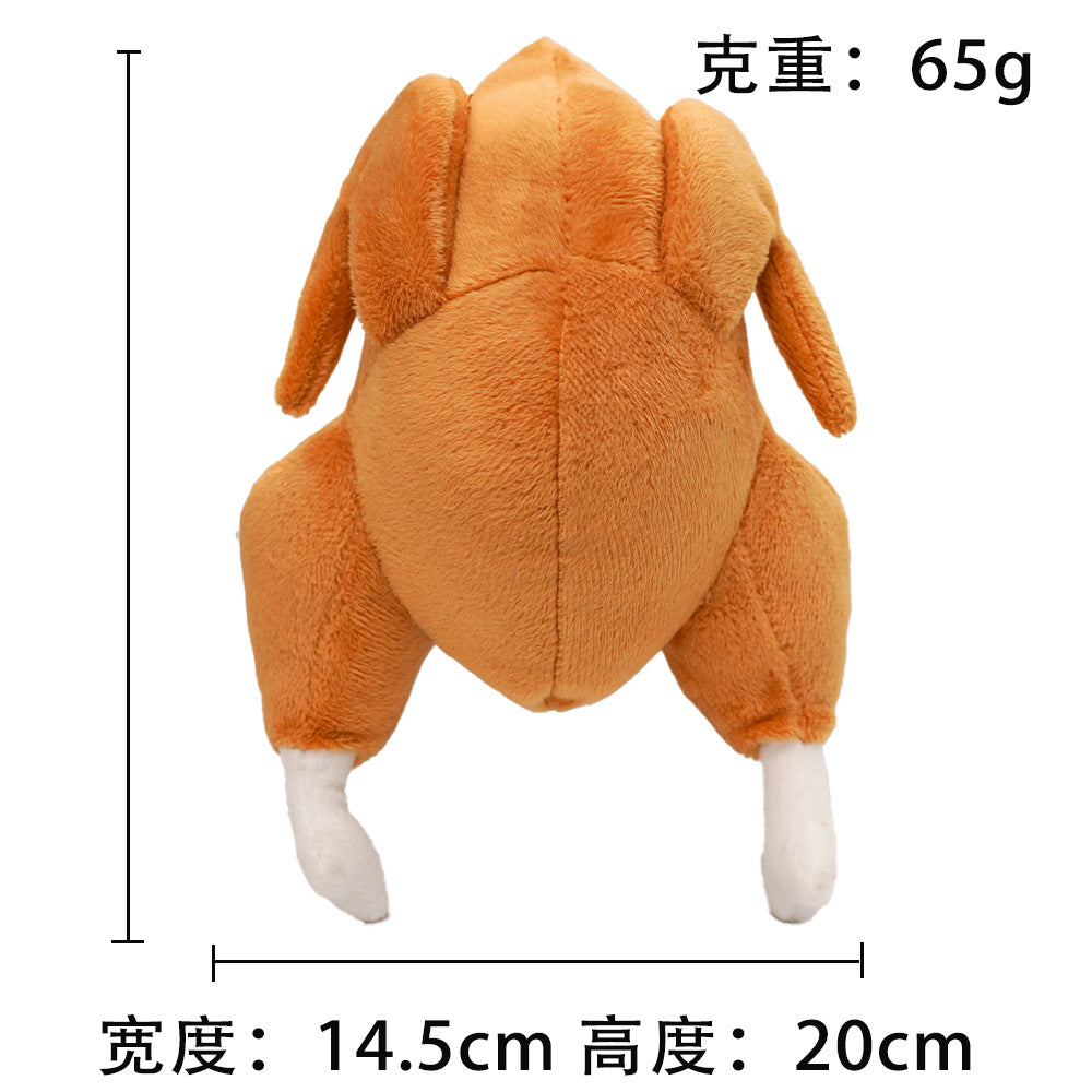Turkey-themed sound-producing pet toy