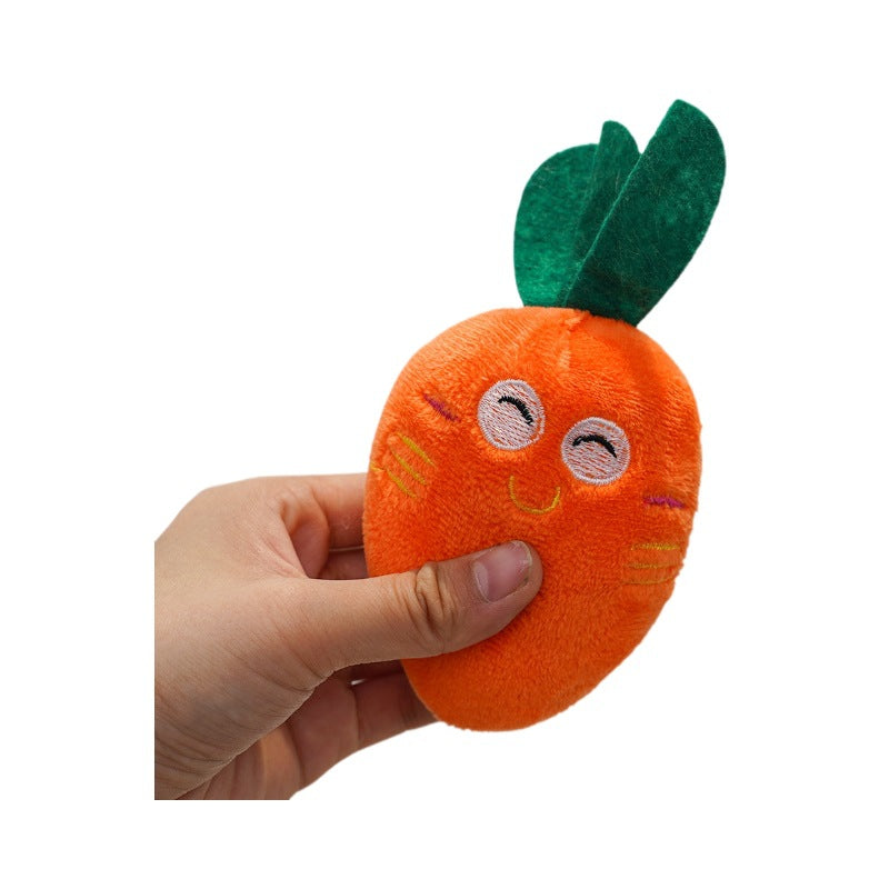 Plush Sound bb Carrot dog and cat toy supplies