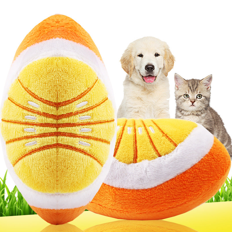 Stuffed fruit sound toy