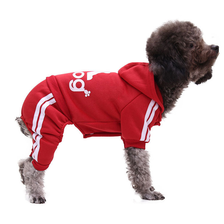 A variety of dog clothes four-foot hoodie button pet clothes pet supplies cat clothes new autumn and winter