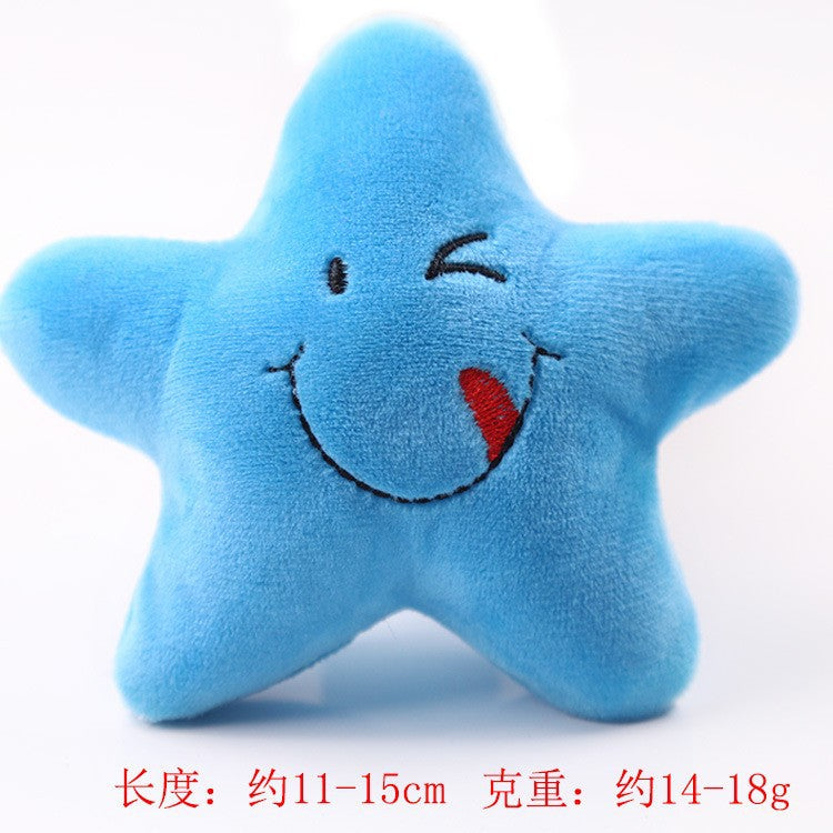 Multi-style plush toy Bite resistant ball rope sound toy fruit cartoon animal cat/dog pet supplies