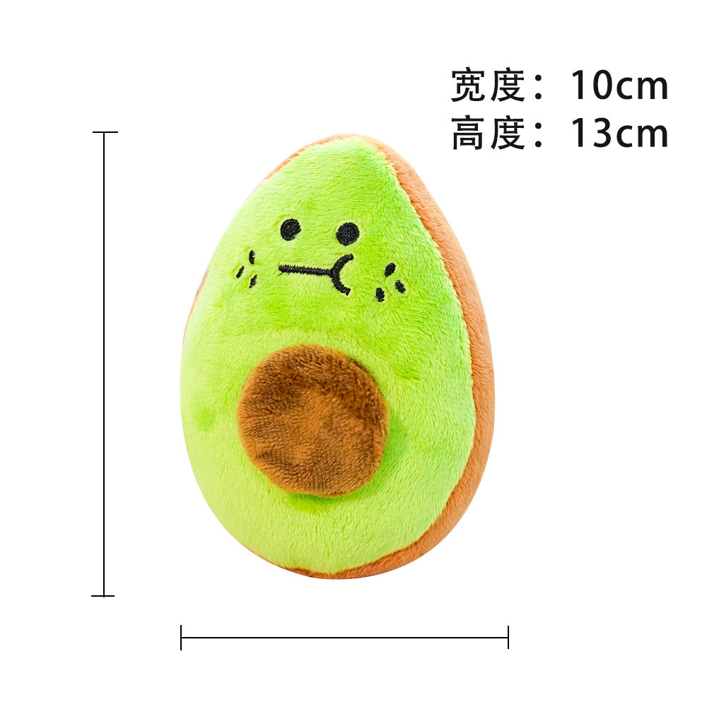 Multi-style plush toy Bite resistant ball rope sound toy fruit cartoon animal cat/dog pet supplies