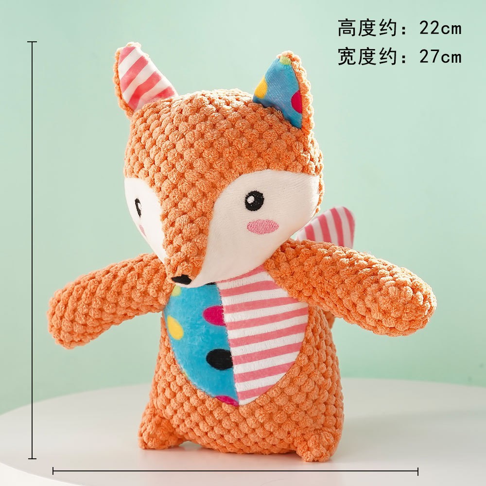 Multi-style plush toy Bite resistant ball rope sound toy fruit cartoon animal cat/dog pet supplies