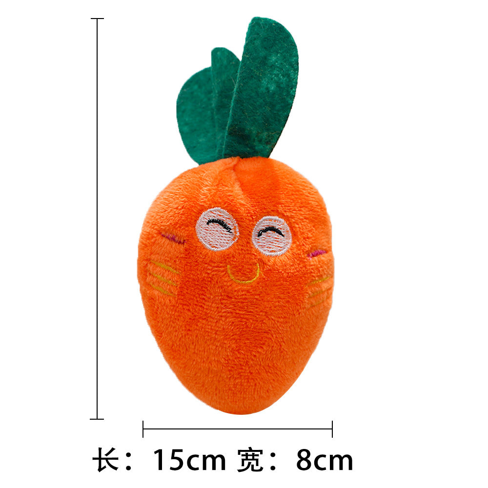Plush Sound bb Carrot dog and cat toy supplies