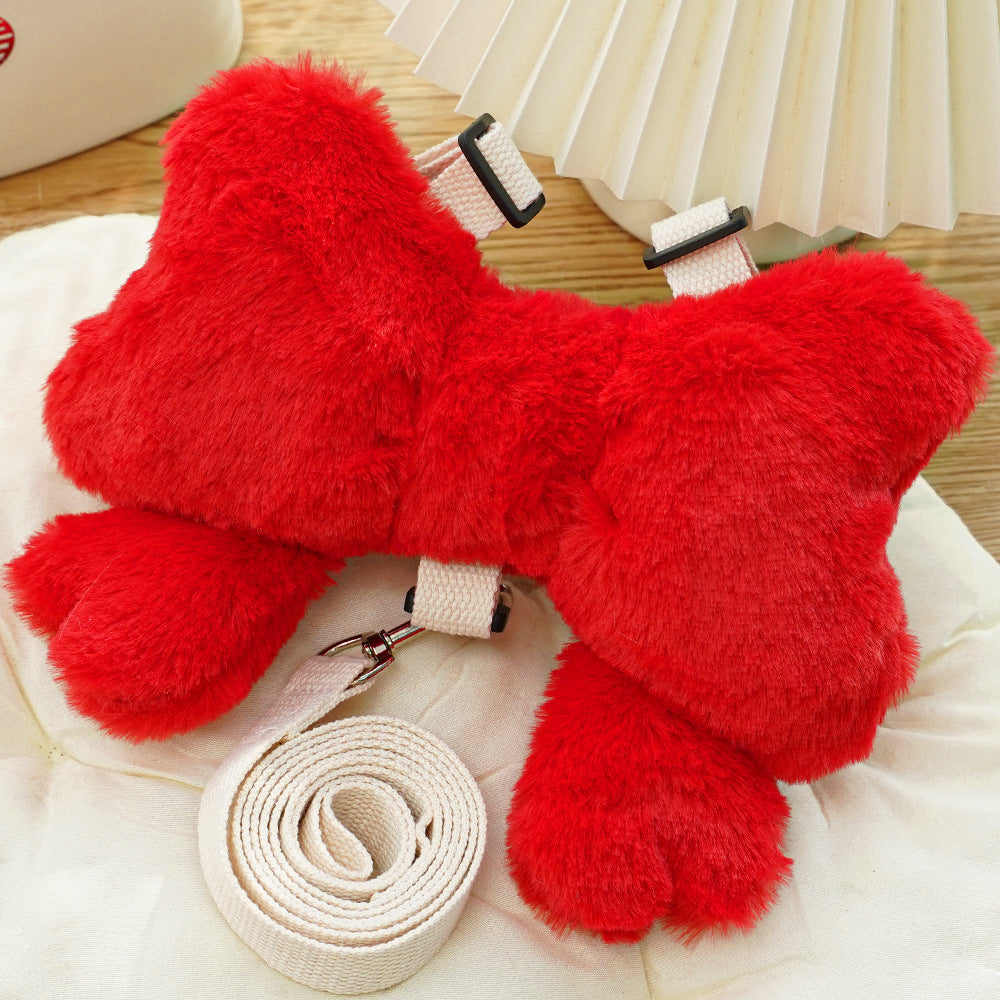 Belt-like chest harness traction rope