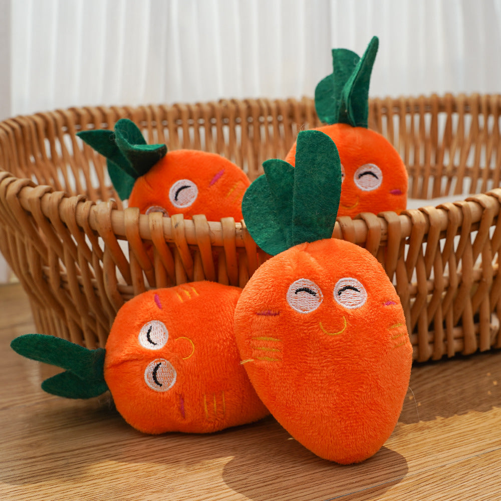 Plush Sound bb Carrot dog and cat toy supplies