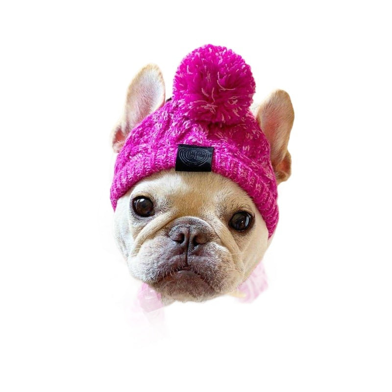 Warm soft cotton wool small medium-sized dog dog cat hat and headgear