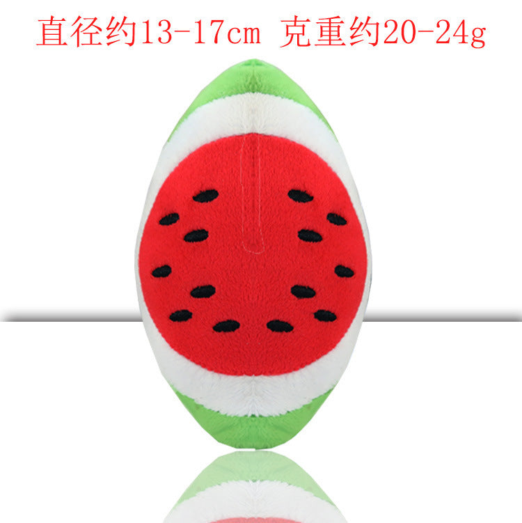 Dog vocalization toy Pet cat toy watermelon plush toy