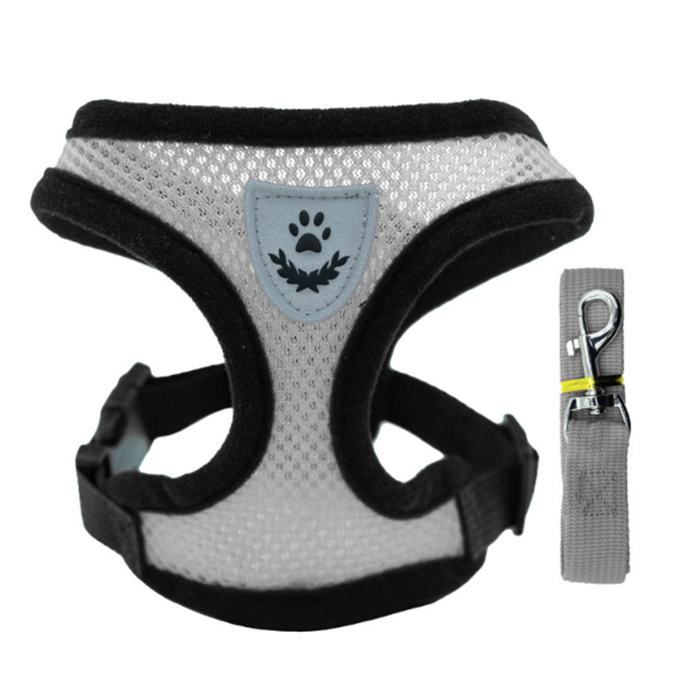 New pet walk dog cat chest strap outdoor leash collar clothes explosion-proof flushing supplies wholesale