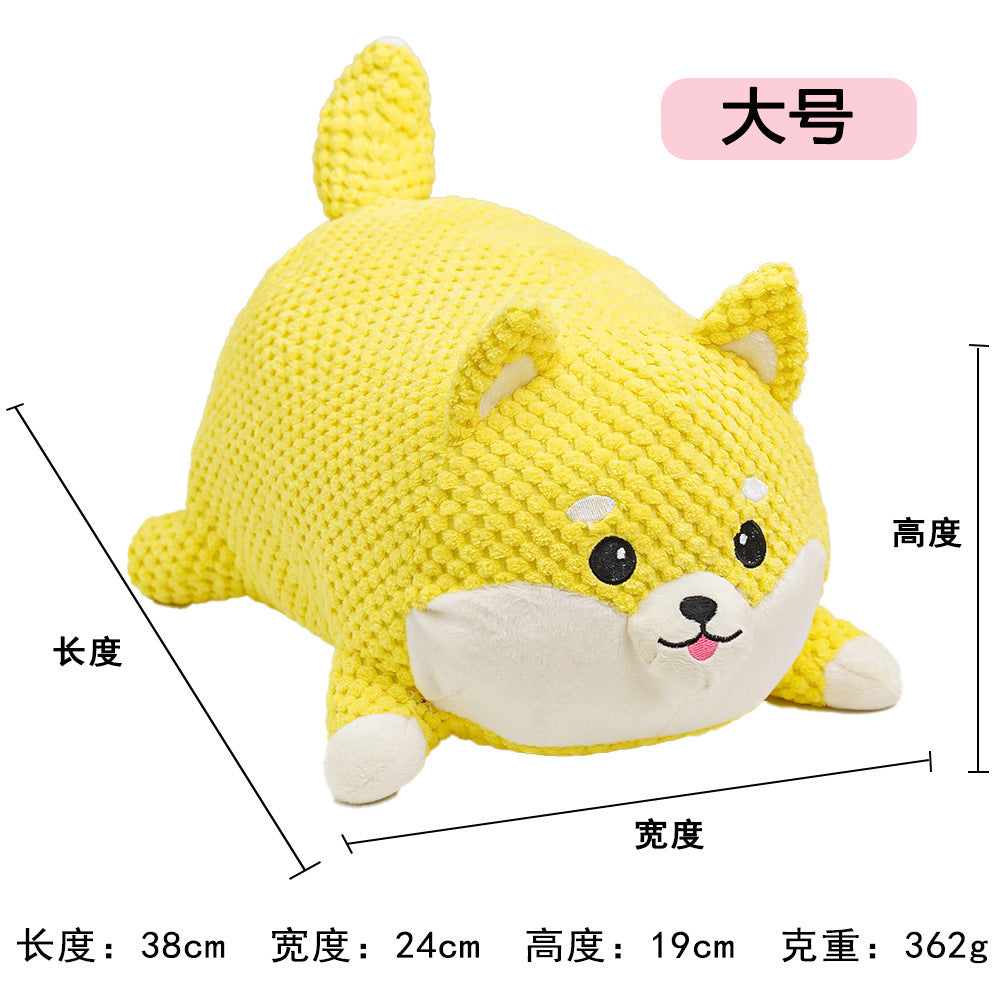 Multi-style plush toy Bite resistant ball rope sound toy fruit cartoon animal cat/dog pet supplies