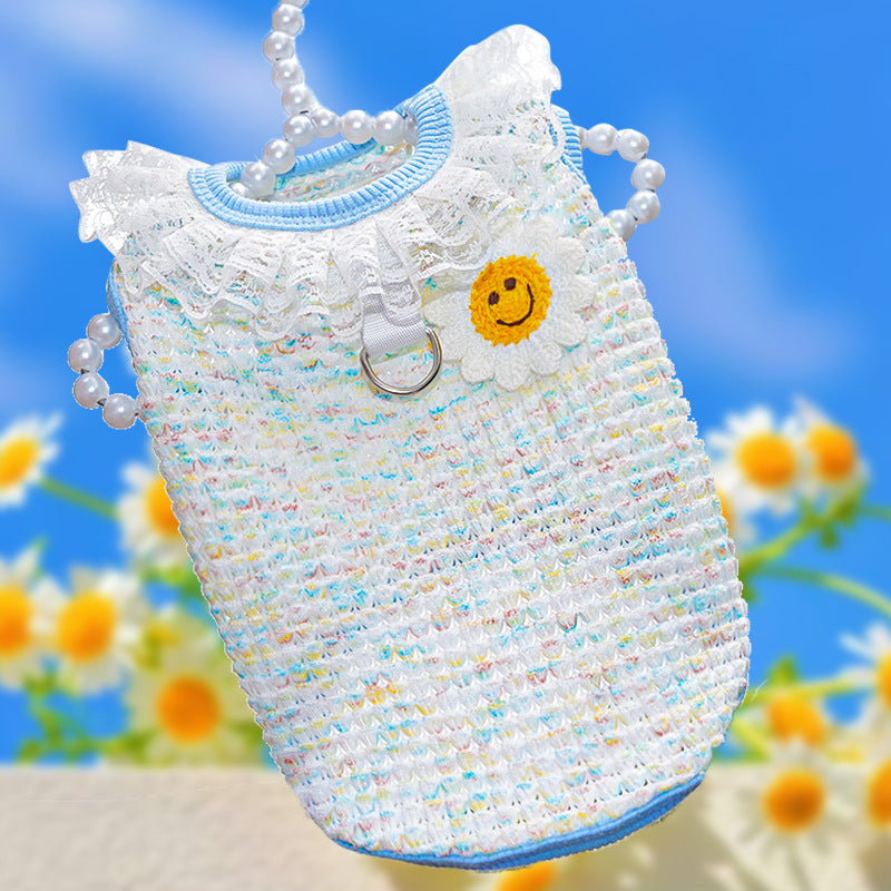 Breathable Stretch Knitwear Dog and Cat Clothing Spring/Summer Pet Products Size XS S M L XL 2XL