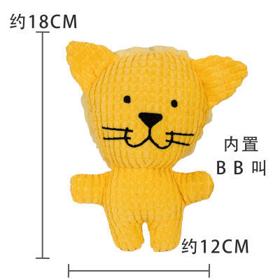 Multi-style plush toy Bite resistant ball rope sound toy fruit cartoon animal cat/dog pet supplies
