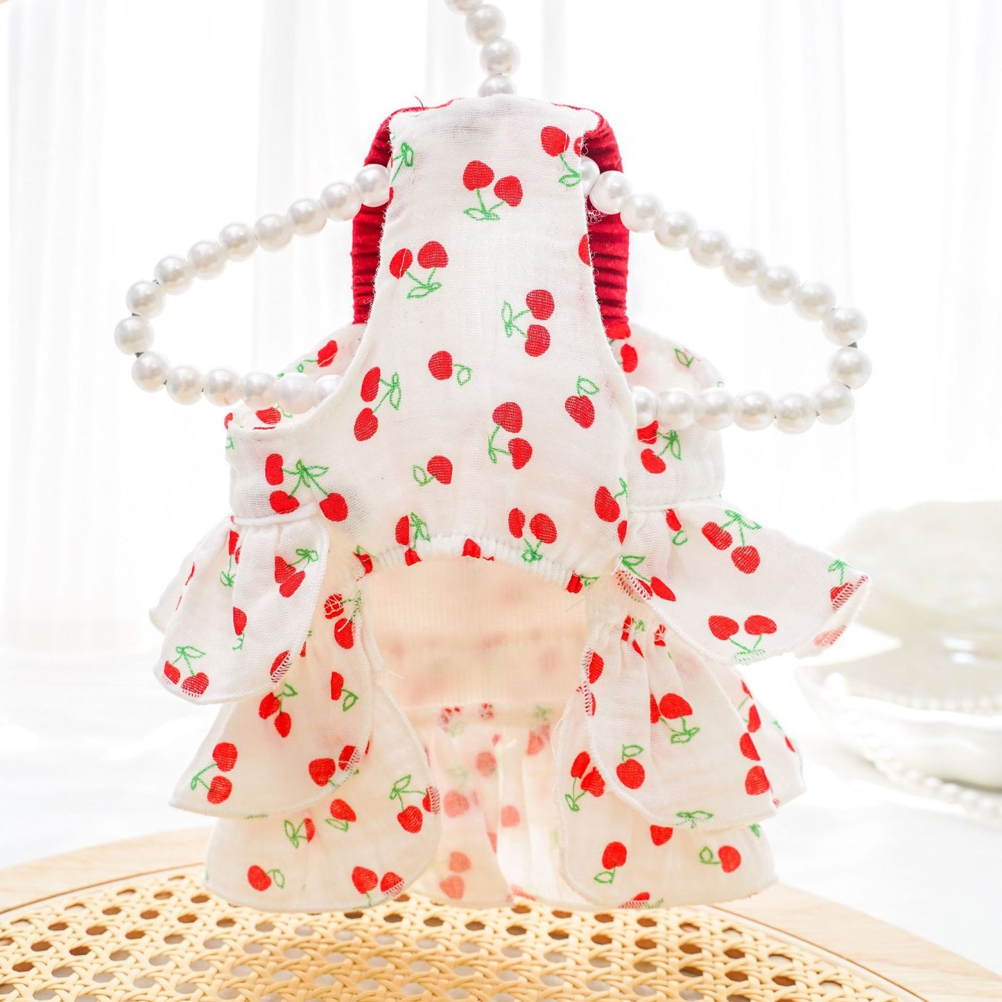 Summer all-cotton dress dog clothes are suitable for small and medium-sized dogs pet clothing