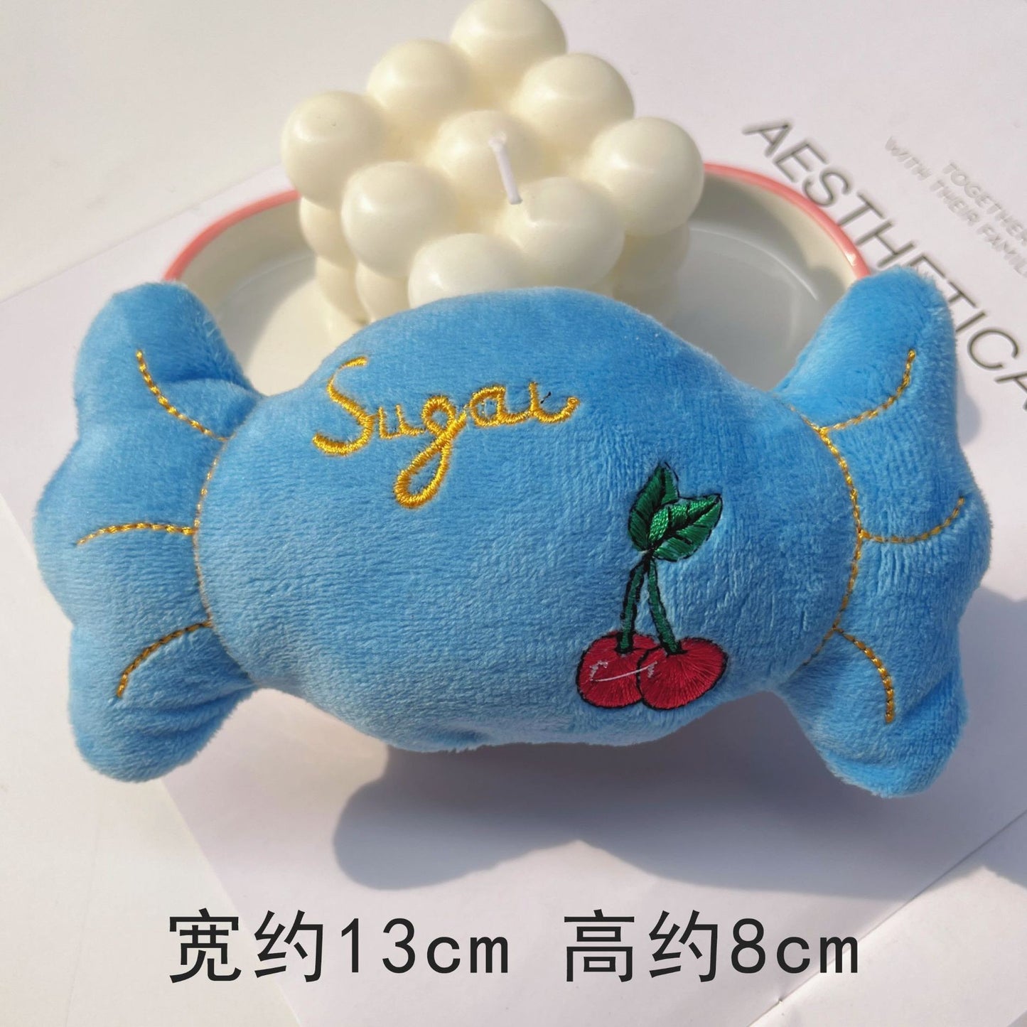 Multi-style plush toy Bite resistant ball rope sound toy fruit cartoon animal cat/dog pet supplies