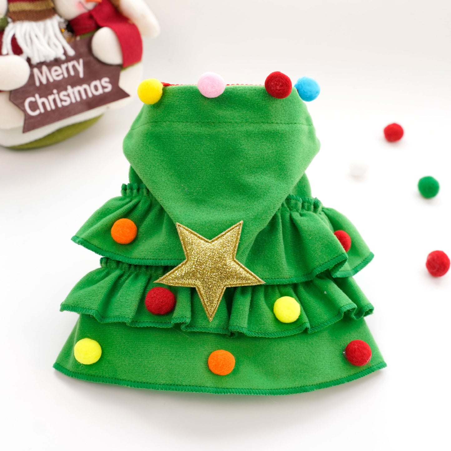 Christmas pet clothing two-color pet cape dog transform pack holiday supplies wholesale