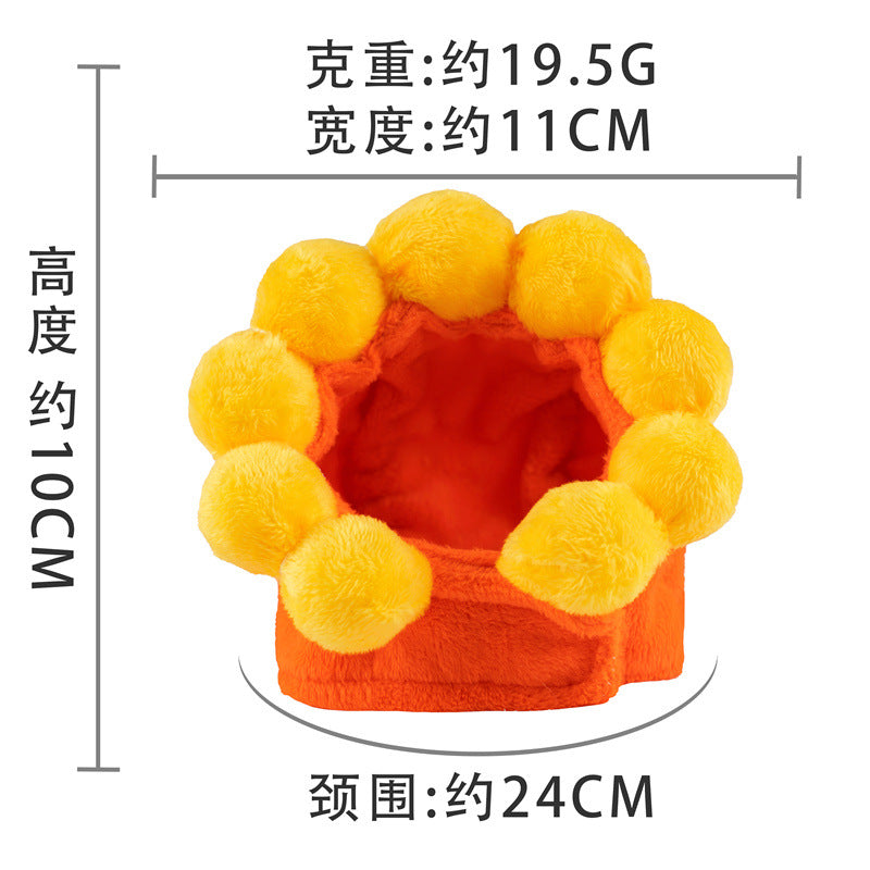 Sunflower Banana dog Cat headwear hat