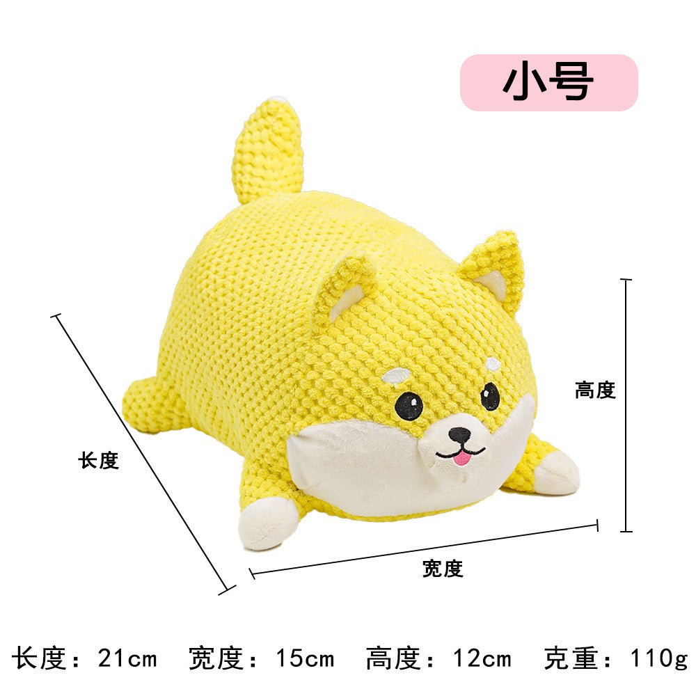 Multi-style plush toy Bite resistant ball rope sound toy fruit cartoon animal cat/dog pet supplies