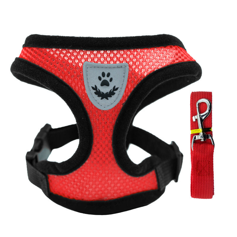 New pet walk dog cat chest strap outdoor leash collar clothes explosion-proof flushing supplies wholesale