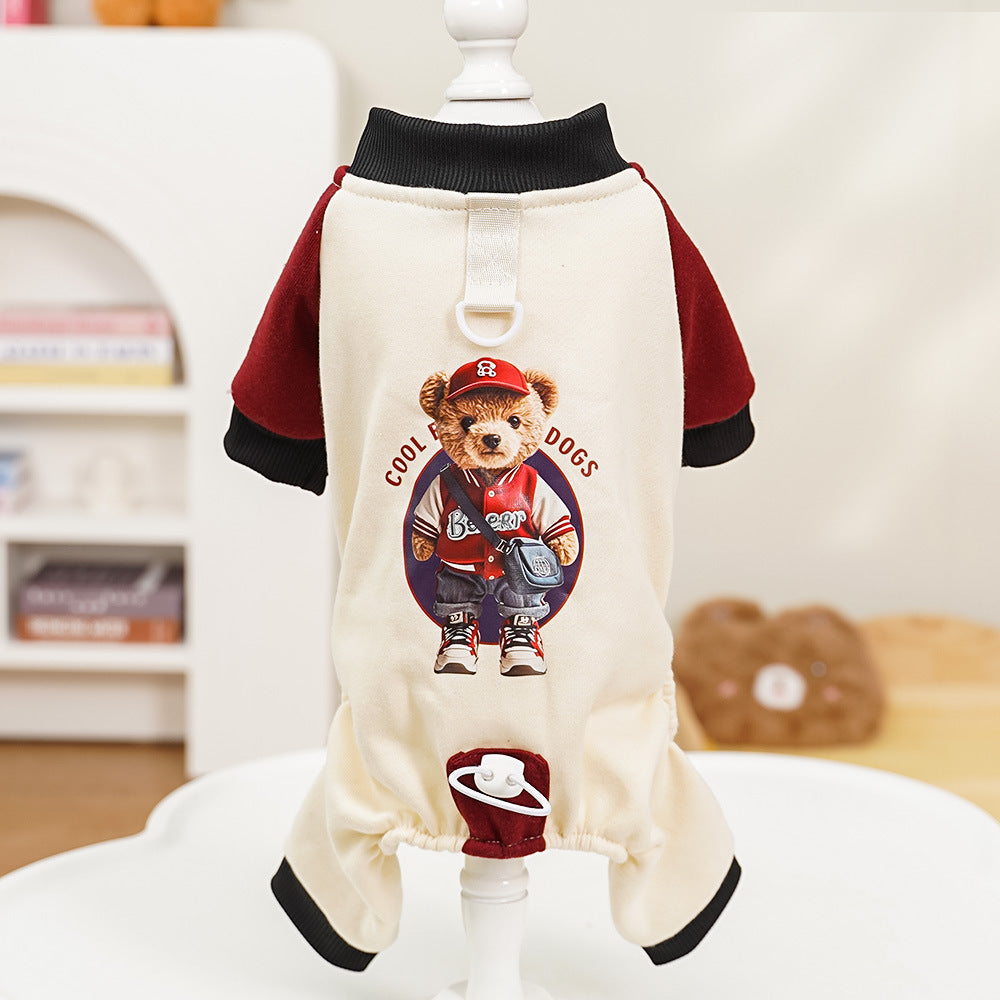Four-legged Dog and Cat Clothing - Pure Cotton Sweater for Autumn and Winter
