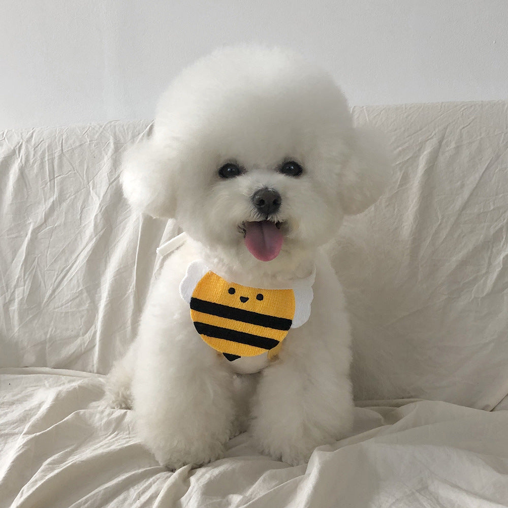 Cat drool towel Pet products Clothing accessories Korean Triangle scarf Dog bib