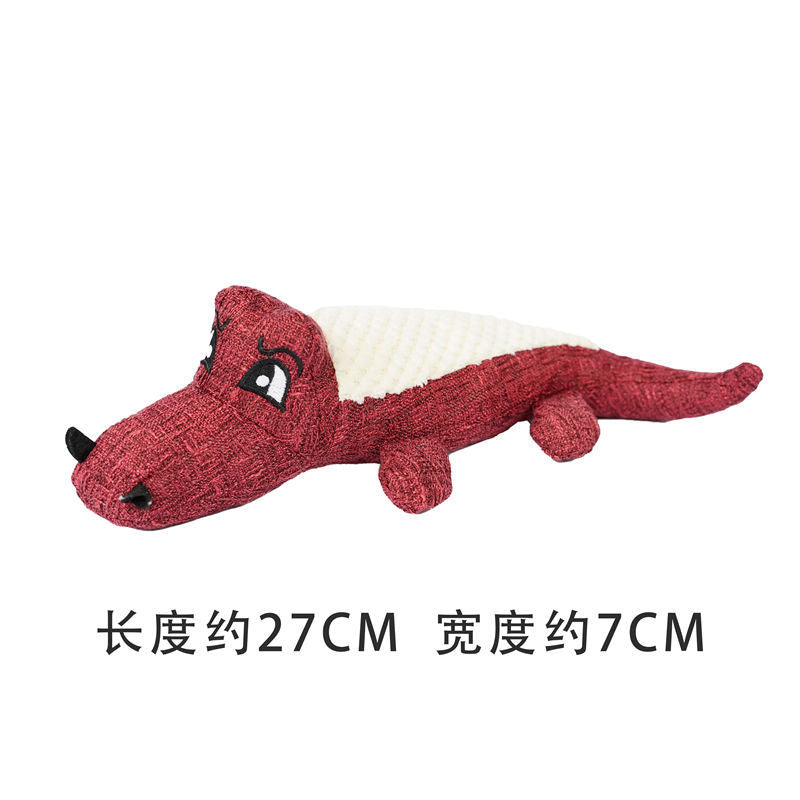 Tricolor cat dog bite resistant sound grinding teeth relief plush toy wholesale supplies