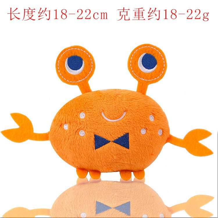 Multi-style plush toy Bite resistant ball rope sound toy fruit cartoon animal cat/dog pet supplies