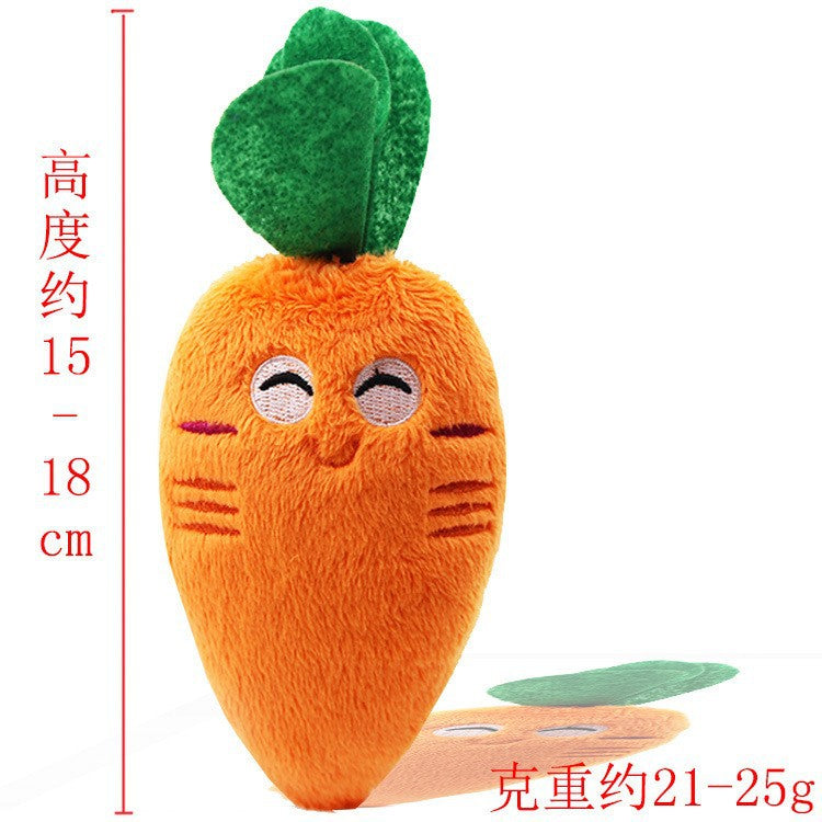 Multi-style plush toy Bite resistant ball rope sound toy fruit cartoon animal cat/dog pet supplies