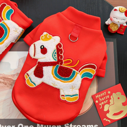 New Year Edition Autumn-Winter Pet Dog and Cat Clothes