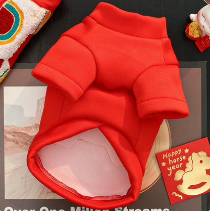 New Year Edition Autumn-Winter Pet Dog and Cat Clothes