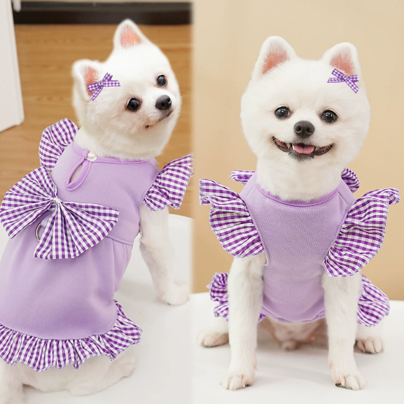Best-selling spring-autumn pet dog and cat clothing - sweatshirts with fleece lining and with traction function
