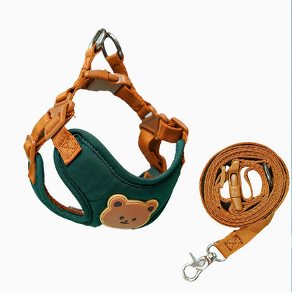New style chest and back harness with leash. Suitable for small and medium-sized dogs.
