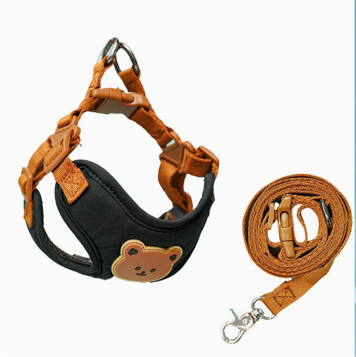 New style chest and back harness with leash. Suitable for small and medium-sized dogs.
