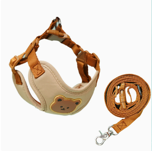 New style chest and back harness with leash. Suitable for small and medium-sized dogs.