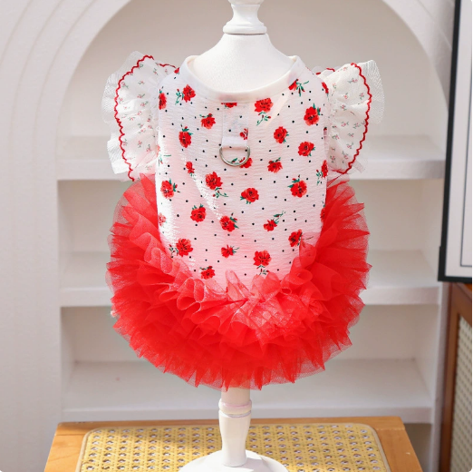 Dog and Cat Skirt - Spring and Summer Lightweight Princess Skirt with Flared Hem